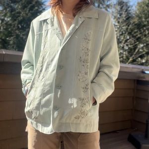 Northern Reflections Suede Feel Embroidered Button Shacket Vintage